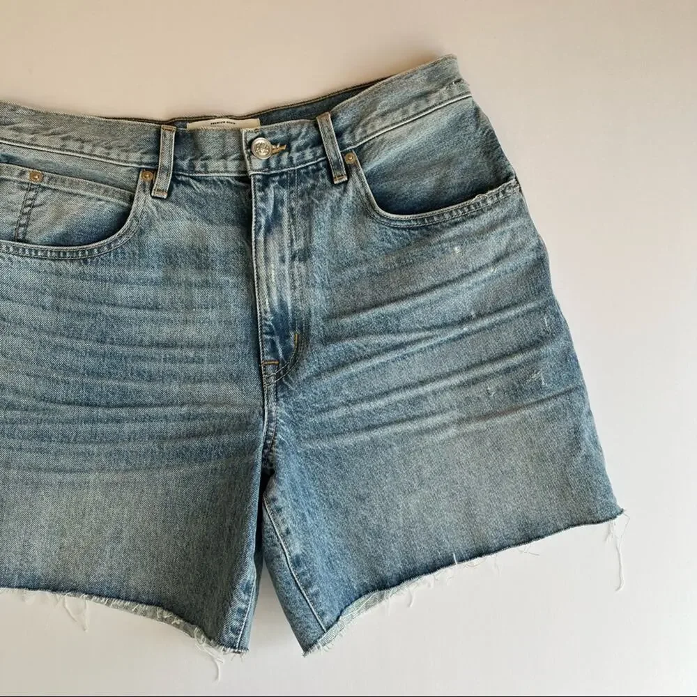 SLVRLAKE Dakota High Rise Relaxed Cut Off Denim Shorts - Picture 4 of 11